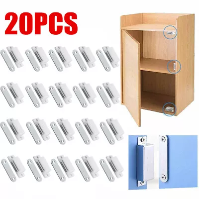 20 Pack Magnetic Door Catches Kitchen Cupboard Wardrobe Cabinet Latch Catch Lock • $10.65