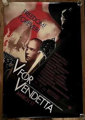 $30 • Buy V FOR VENDETTA (2005) Poster 27x40 DS Rare ORIGINAL