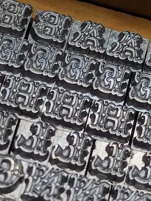 J305 Metal Letterpress Type - Skyline Trocadero  - 18 Pt - 200+ Pcs • $10.50