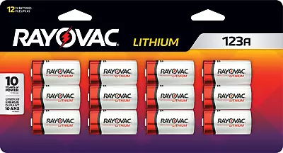 Rayovac RL123A 3-Volt Lithium Batteries 12/Pack • $14.98