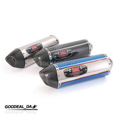 51mm Universal Exhaust Muffler Pipe Silencer Tips Escape Motorcycle Scooter ATV • $98.01