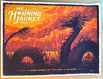 My Morning Jacket St. Louis MO Stifel Theatre 2021 Silkscreen TP Poster Signed • $377.77