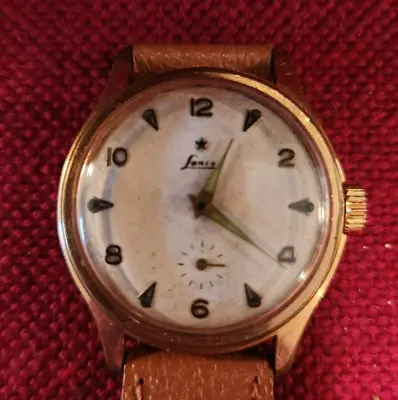 Vintage Lanco Manual Wind Mens Wristwatch RUNS • $45