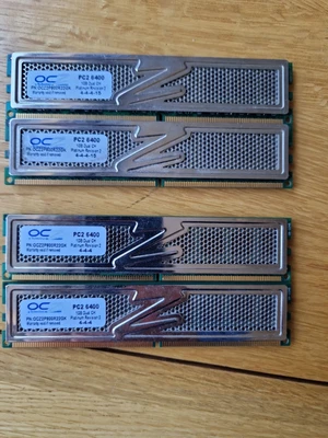 £20 • Buy OCZ PC2 6400 4GB (1GB X4) Platinum Revision 2 High Spec RAM Memory