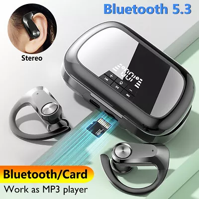 5.3 Smart Bluetooth Sports Headphone Wireless Stereo Headset Ear Hook Earphone • $21.99