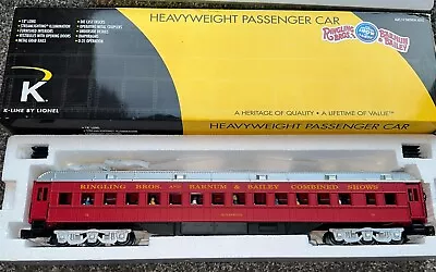 K-Line 6-21690 O Ringling Bros  Minnesota  18  Heavyweight Coach Car #72 NIB • $70.99