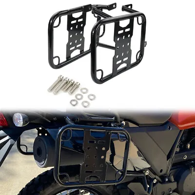 Fit For KAWASAKI KLR650 2022+ Motorcycle Pannier Rack Side Case Carrier Black • $110.49