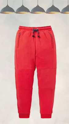 Ex Mini Boden Boy's Full Length Warrior Knee Joggers In Fire Red • £13.99