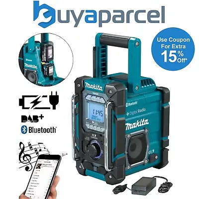 Makita DMR301 Digital DAB Charging Site Radio DAB Bluetooth - Built In Charger • £237.99