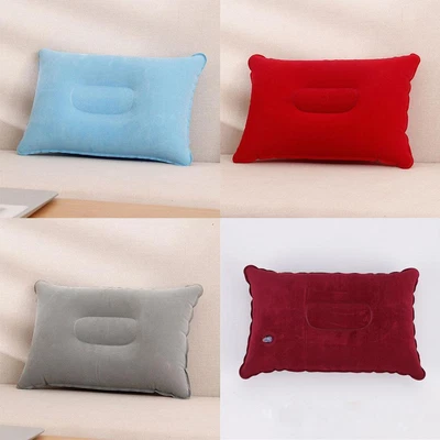 $3.36 • Buy Inflatable Camping Pillow Blow Up Festival Outdoors Q7I7 HOT Cushion E5J8