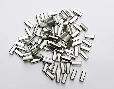 $3.25 • Buy TACKLEWORKS Mini Aluminum Sleeve Crimps 1.2 Mm 60-80 Lb - 100pk