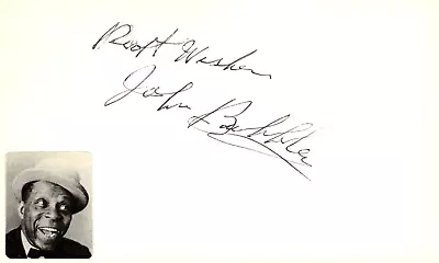 John Bubbles Signed Auto 3x5 Index Card A Song Is Born • $149.99