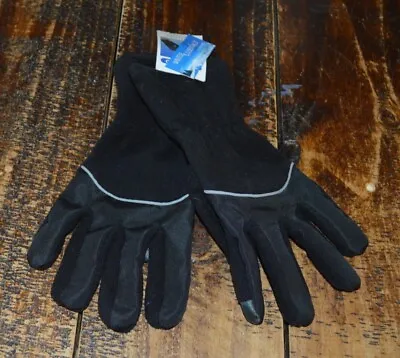 Men's Size Large Winter Essential Text Pro Gloves Black NWT • $18.99