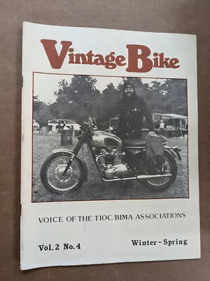Vintage Bike Magazine Winter Spring Vol 2 No 4 M427 • $13.99