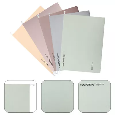 Hanging File Frame & Folders - 5pcs Portable Office Supplies • £13.98