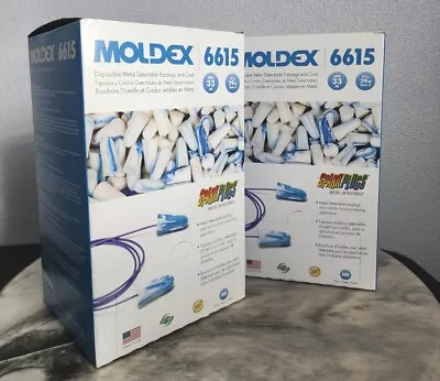 Moldex 6615 Metal-detectable Foam Corded Earplugs - 102550 Or 100 Pairs. • $8.99