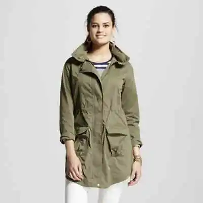 Mossimo Anorak Jacket  In Forest Ranger Green Small Utility Coat Olive • $25