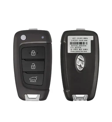 Oem Hyundai Veloster 2018-2020 Remote Flip Key 3buttons 433mhz 95430-j3100 • $29