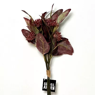 Brand New Abigail Ahern Single Stem Eucalyptus Ruby | Faux Artificial Flower • £11.95