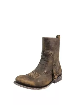 Corral Western Boots Mens Distressed Strap 8.5  9 D Tan G1407 • $135.60