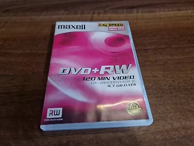 Maxell Dvd + Rw 120 Min Video Re-recordable 4.7 Gb Data - 1 Only • £3.49