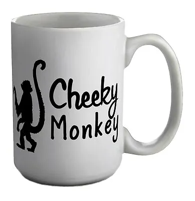 Cheeky Monkey White 15oz Large Mug Cup • £9.99