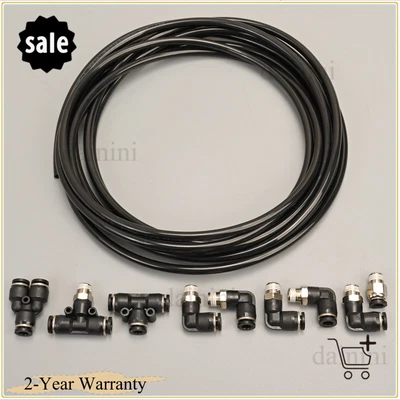 $31.92 • Buy Push Lock Vacuum Fitting Kit 'T' 'Y' 90 Degree Fittings, 1/8  NPT To 1/4  Tubing