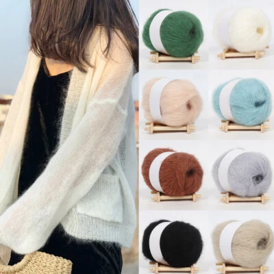 $3.07 • Buy 25g/Ball Mohair Cashmere Crochet Yarn Knitting Wool Crochet Thread Sewing Lines