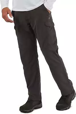 Craghoppers Mens Nosilife Cargo II (Extra Long) Walking Trousers Outdoor - Black • £20.49