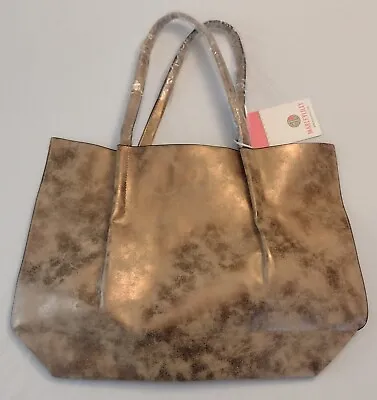 Marley Lilly Tote Bag Distressed Gold/Copper Metallic New With Tags • $19.99