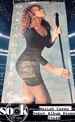 MARIAH CAREY 1990 1st Promo US Poster 25  X 48  RARE DEBUT COLUMBIA RECORDS Huge • $99.99