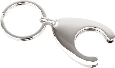 £2.49 • Buy Shopping Trolley Release Key - Stainless Steel Removable Shopping Keyring Coin