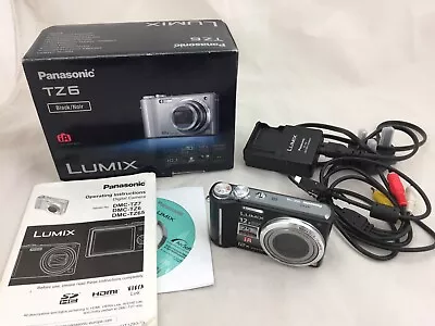 Panasonic Lumix DMC-TZ6 Digital Camera 10.1MP Compact 12x Zoom Faulty Used F1 • £9.99