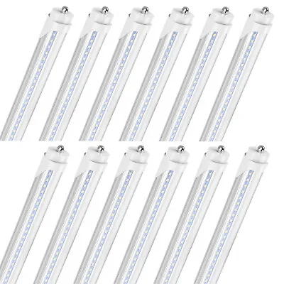 12 Pack T8 8FT LED Tube Light Bulb 45W FA8 Single Pin 6500K 8 FT LED Shop Light • $165.88