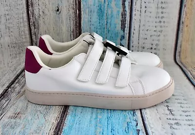 Women's Time And Tru Three Strap Fashion Sneaker Size 10 11 White NEW • $25.99