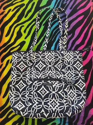 Vera Bradley Villager  Concerto Tote Black And White - Xl Lots Of Pockets • $25