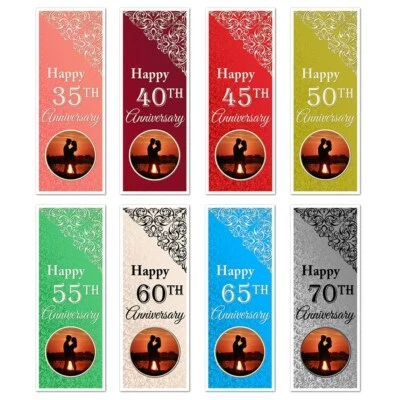 £4.99 • Buy Wedding Colour Anniversary Banners 35th 40th 45th 50th 55th 60th 65th 70th 