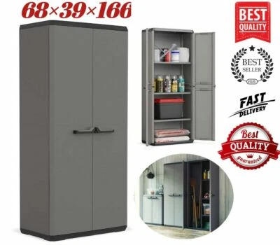 £116.99 • Buy Keter Plastic Shed Outdoor Garden Tool Storage Unit Cupboard Lockable