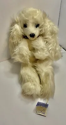 Kamar Kings Collection White Realisitic Dog Stuffed Animal Plush Vintage Japan • $74.95