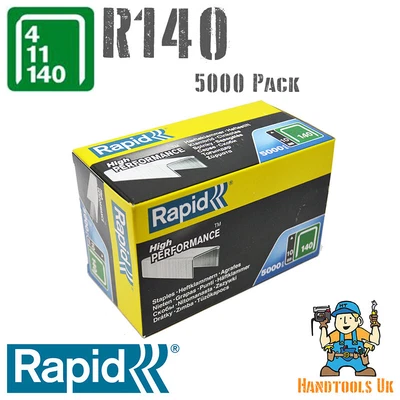 £12.98 • Buy Rapid R34  / 140 Series Staples (Flatwire / Proline)  6, 8, 10, 12mm 5000 Pack 