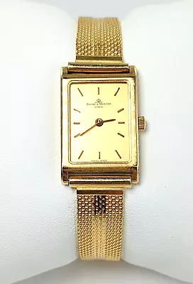 Vintage Baume & Mercier Ladies 18 KT Gold Manal Wind Wristwatch 6.5  • $1850