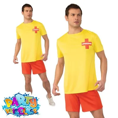 £12.99 • Buy Adult Lifeguard Costume Bay Watch 1980s Book Week Day Mens Fancy Dress Outfit 
