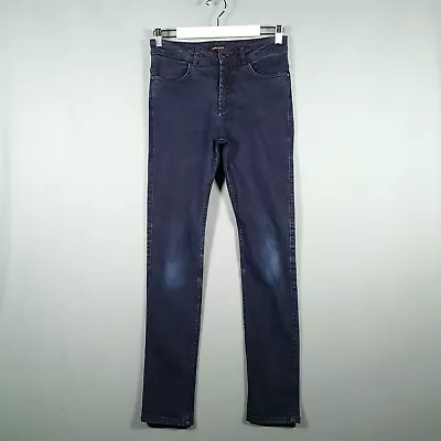 VINTAGE JAEGER Jeans Womens 10 Blue Straight Leg Denim Trousers • £29.97