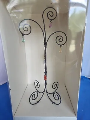 Pier One Wire Tree With Jewels Photo Holder New In Box 9 1/2 Inches Tall • $14.99