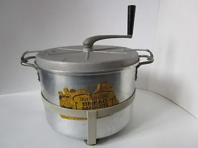 Vtg Hirco Dough Girl Hand Crank Bread Maker Pot With Lid • $20.99