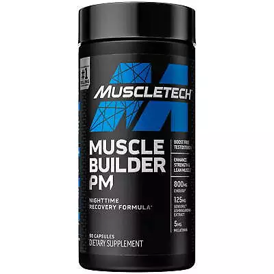 Muscletech Muscle Builder PM Recovery Boost Free Testosterone 90 Capsules • $19.99