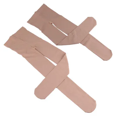 £13.01 • Buy FOOTED ICE ROLLER SKATING DANCE TIGHTS VARIOUS SIZES NATURAL TAN  8-14 S M L Je