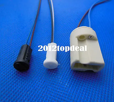 G4 G9 Base Ceramic Lamp Holder Socket & Cable Halogen LED Bulb Down Light Etc • $1.50