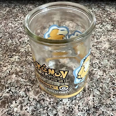 Vintage Pokemon Welch’s Jelly Jar Collector Glass #54 Psyduck Nintendo 1999 • $18