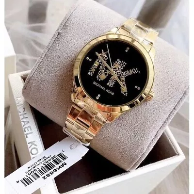 Michael Kors Women's Runway Three-Hand Gold-Tone Stainless Steel Watch Mk6682 • $140